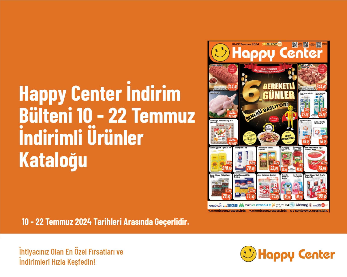 Happy Center İndirim Bülteni - 10 - 22 Temmuz İndirimli Ürünler Kataloğu