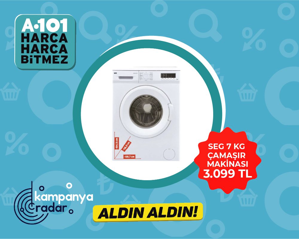 A101 2-8 Haziran Çamaşır Makinesi Kampanyası