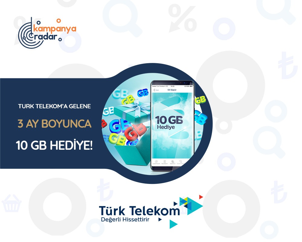 Türk Telekom Sil Süpür 10 GB hediye internet kampanyası