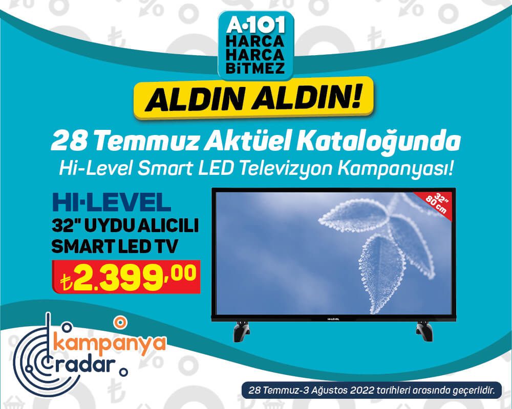 A101 Hi-Level Smart Led Televizyon kampanyası