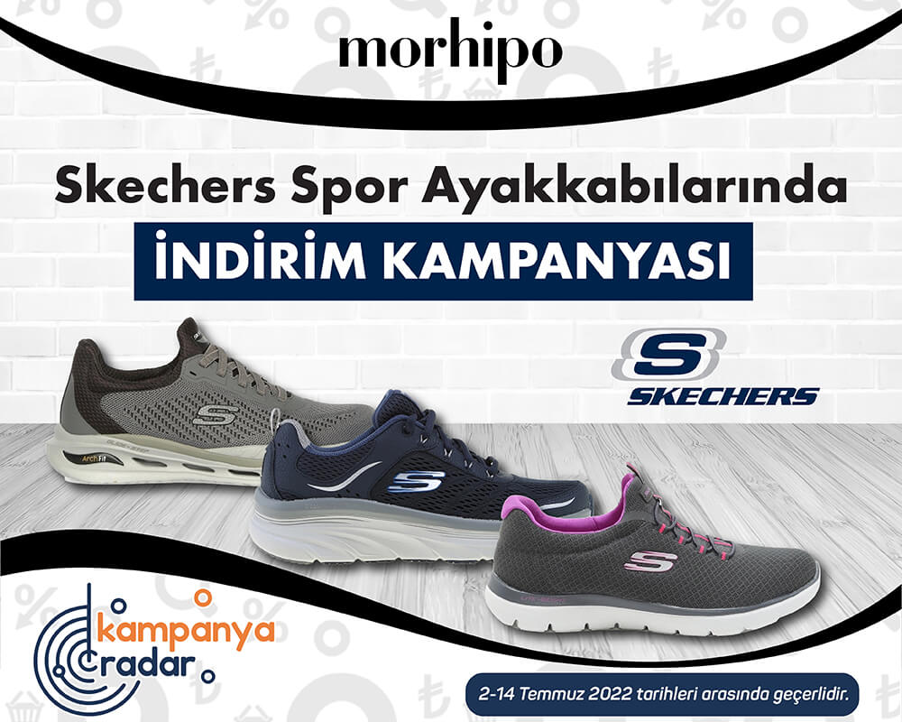 Morhipo'da Skechers spor ayakkabılar için indirim kampanyası