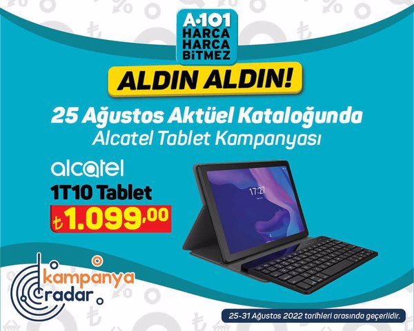 A101 kaçırılmayacak Alcatel tablet kampanyası
