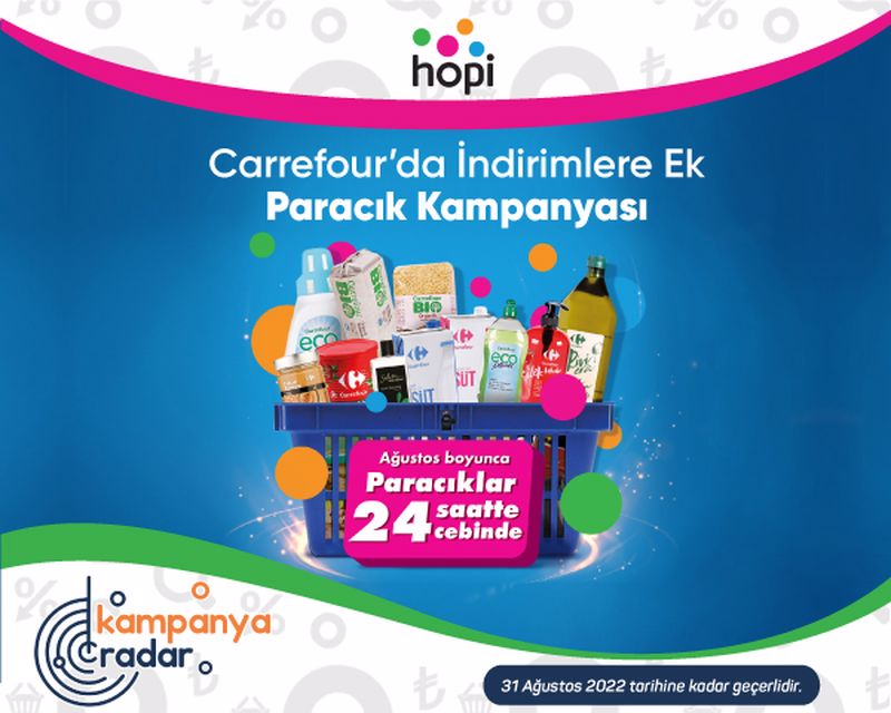 Hopi ile Carrefour’da bütün indirimlere ek Paracık kampanyası