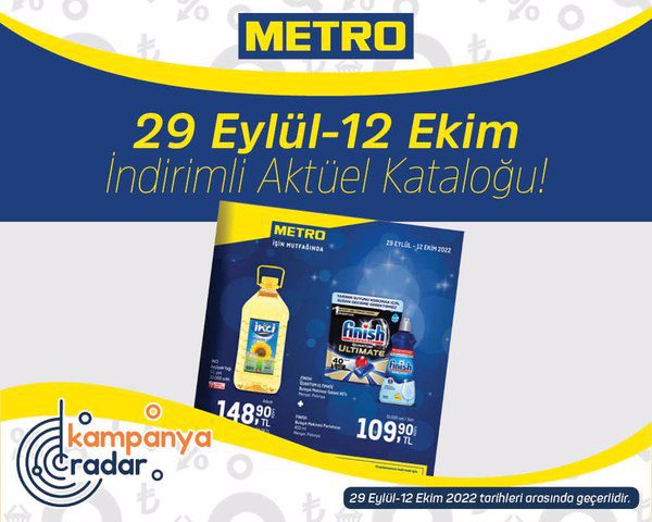 Metro market 29 Eylül - 12 Ekim indirimli aktüel kataloğu