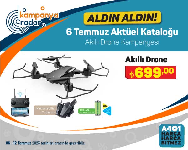 A101 markette akıllı drone kampanyası