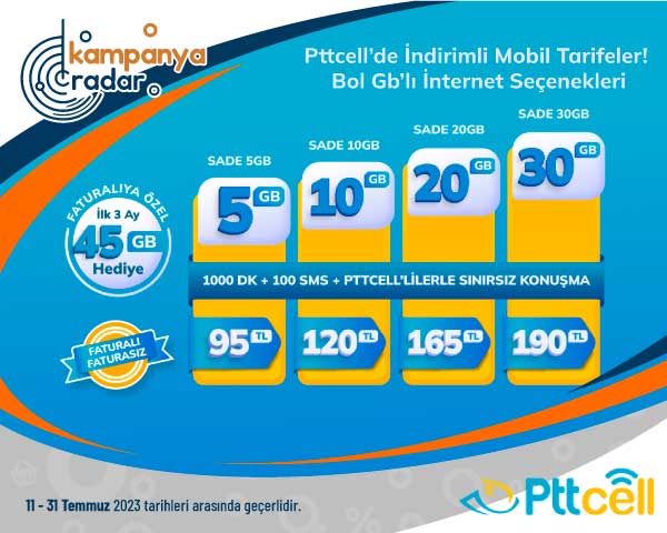 PttCell’de indirimli mobil tarifeler! Bol GB'lı internet seçenekleri