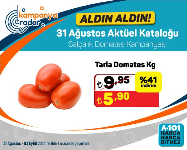 A101’de salçalık domates indirimi! Ucuz fiyatlı sivri domates A101 markette