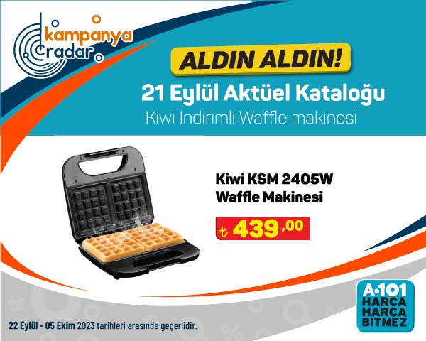 A101 Kiwi indirimli Waffle makinesi