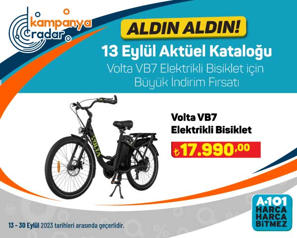 Volta VB7 elektrikli bisiklet için A101’de büyük indirim fırsatı