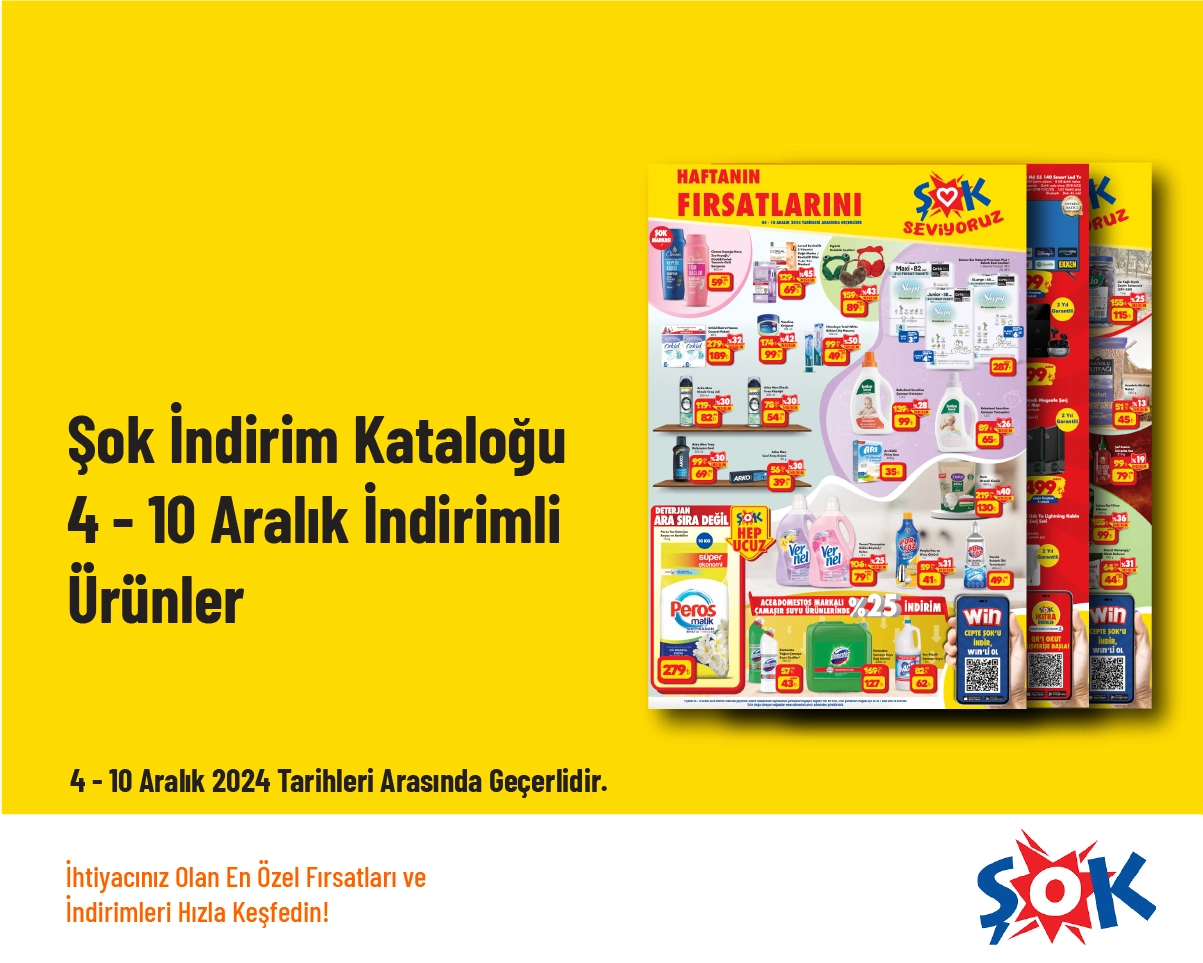 Şok İndirim Kataloğu - 4 - 10 Aralık İndirimli Ürünler