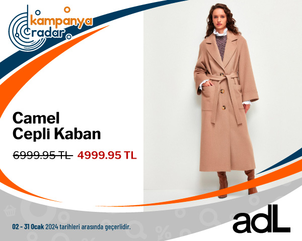 Adl Camel Ceplı Kaban İndirimi