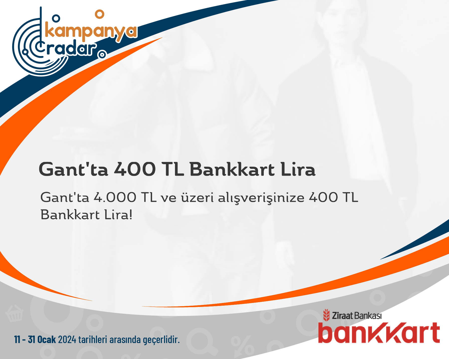 Bankkart Gant'ta 400 TL Bankkart Lira