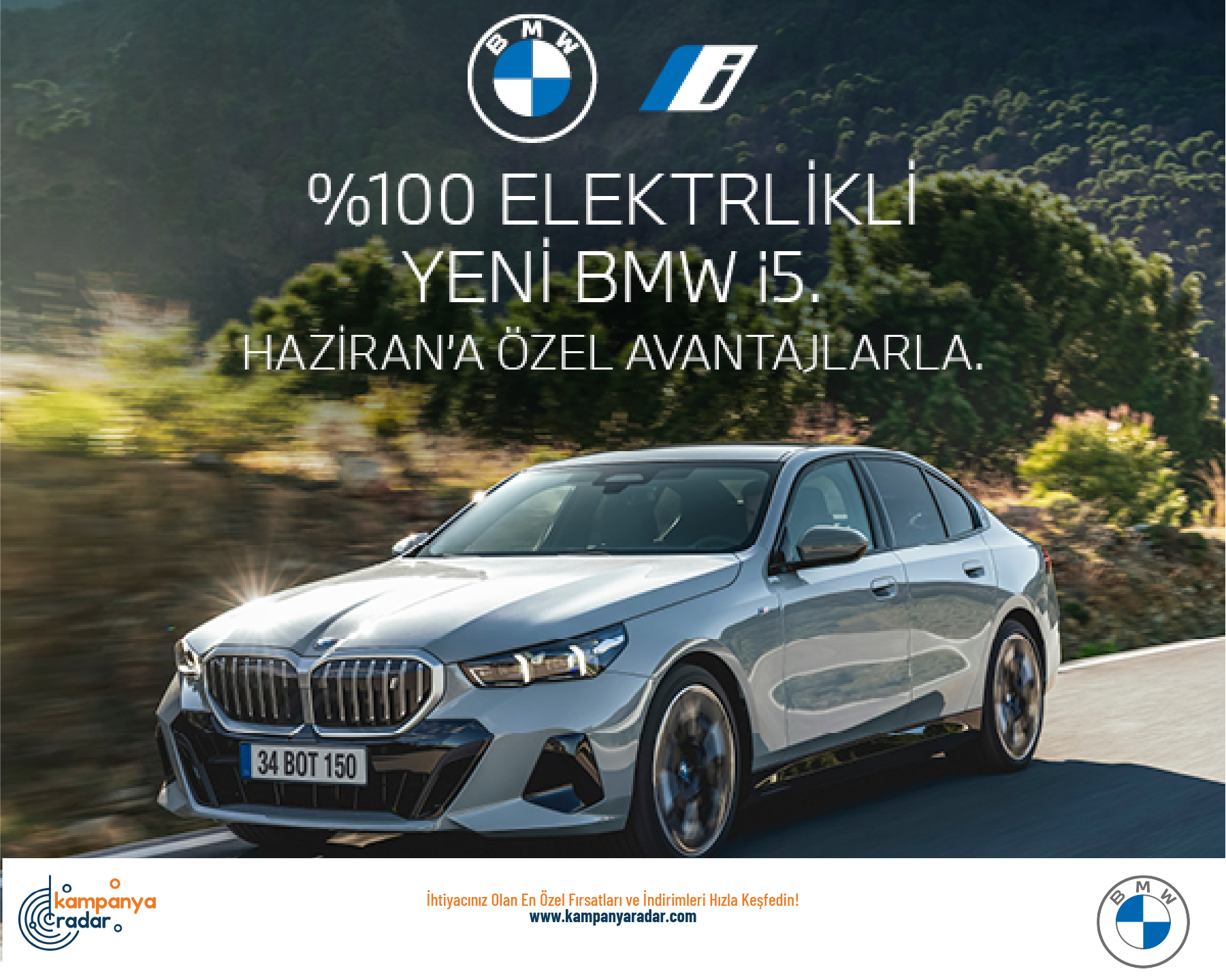 %100 Elektrikli Yeni BMW i5