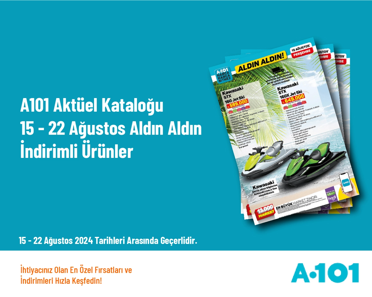 A101 Aktüel Kataloğu - 15 - 22 Ağustos Aldın Aldın İndirimli Ürünler