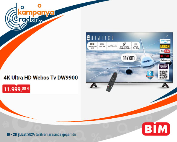 Bim Aktüel 4K Ultra HD Webos Tv DW9900