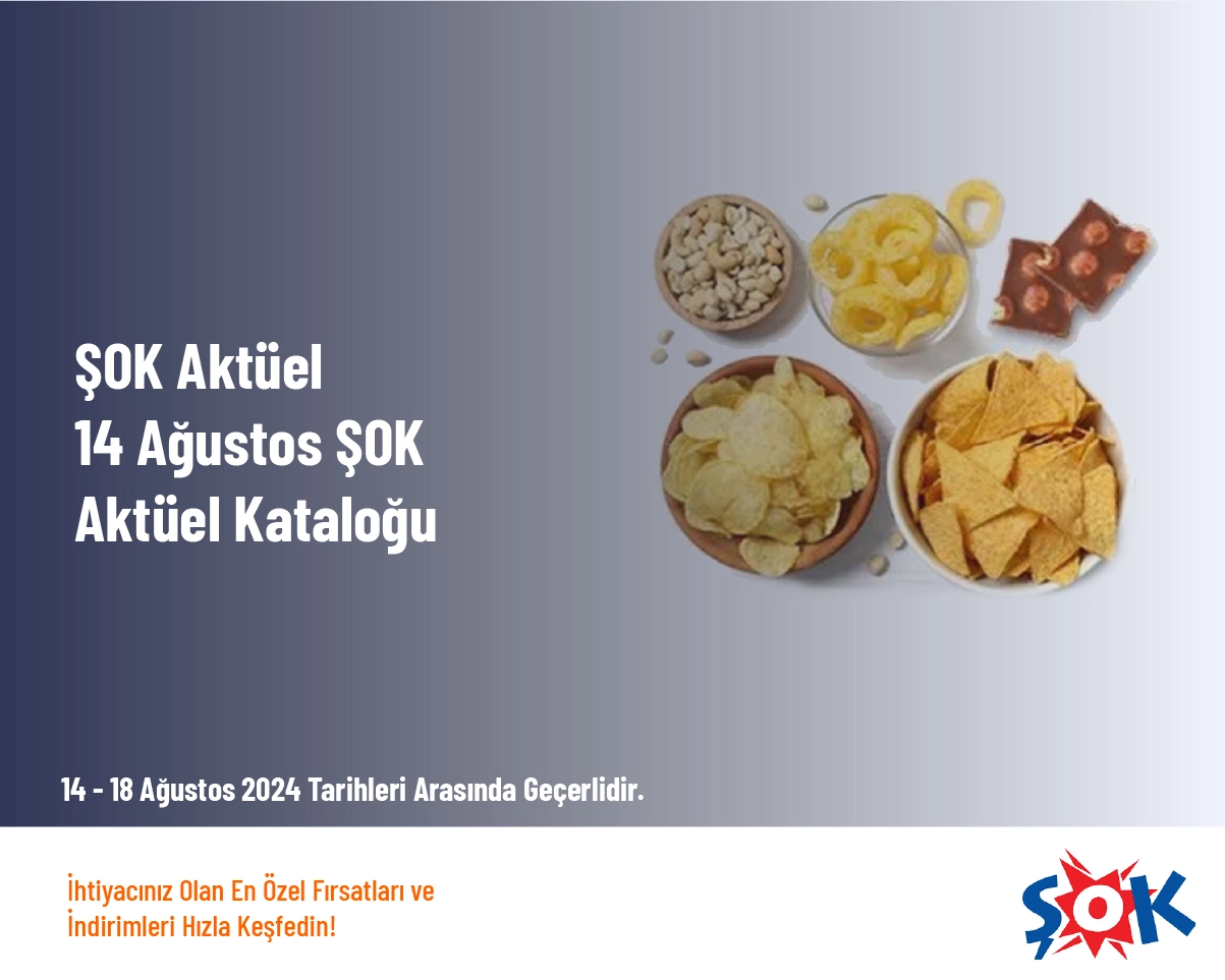 ŞOK Aktüel - 14 Ağustos ŞOK Aktüel Kataloğu