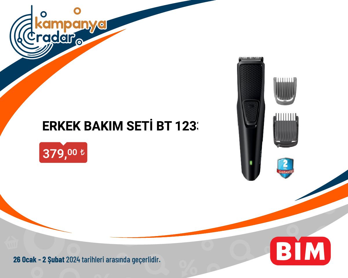 Bim Aktüel ERKEK BAKIM SETİ BT 1233 Bim Aktüel ERKEK BAKIM SETİ BT 1233