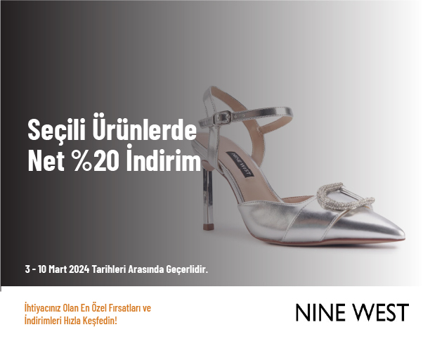 Seçili Ürünlerde Net %20 İndirim