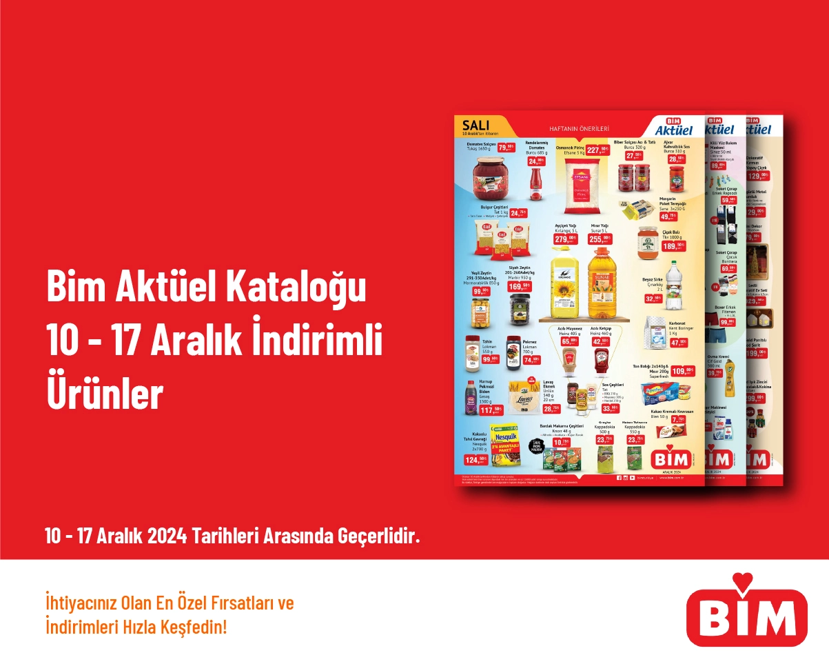 Bim Aktüel Kataloğu - 10 - 17 Aralık İndirimli Ürünler