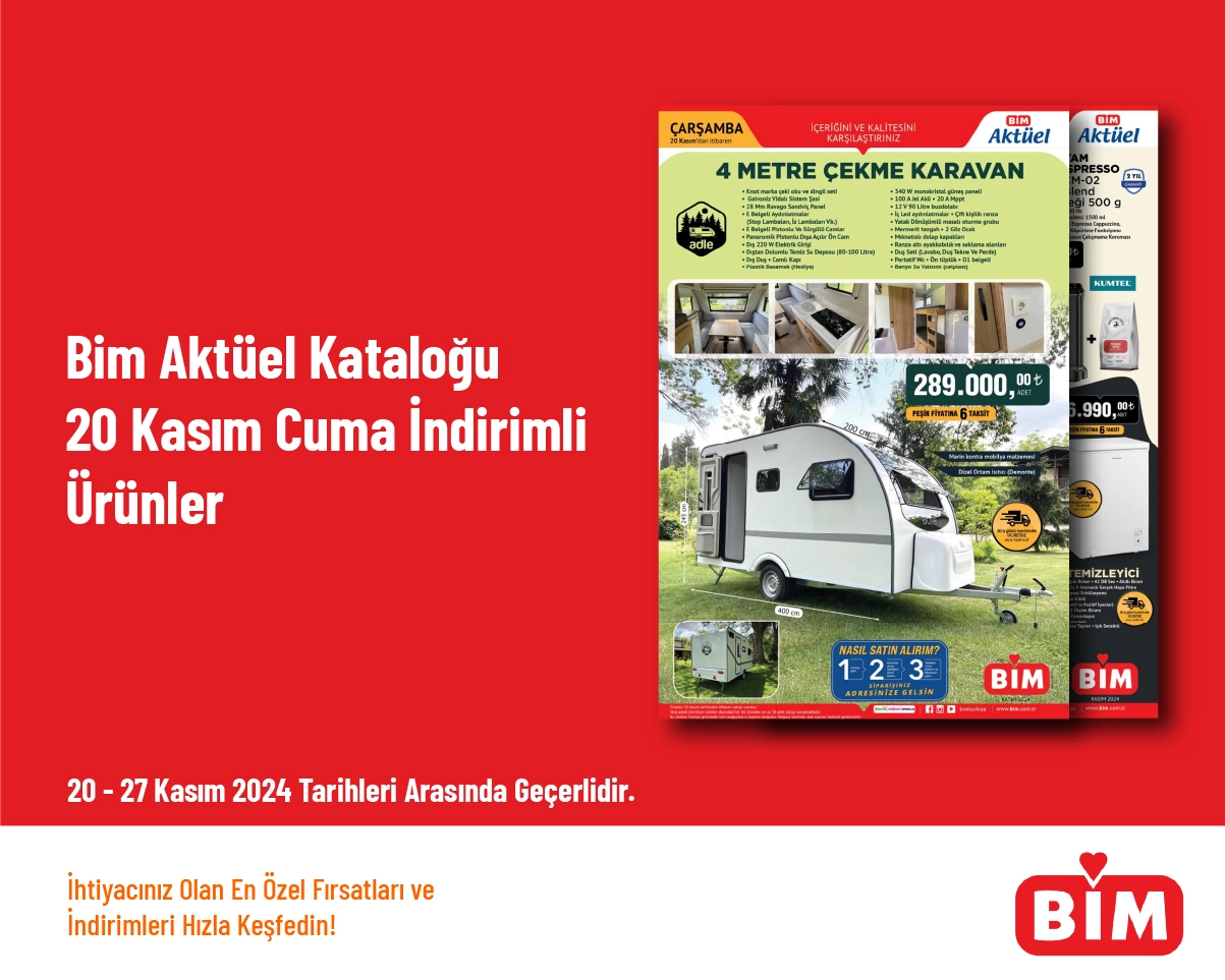 Bim Aktüel Kataloğu - 20 Kasım Cuma İndirimli Ürünler