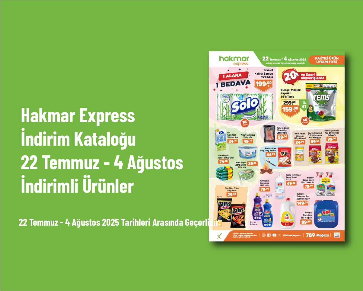 Hakmar Express İndirim Kataloğu - 22 Temmuz - 4 Ağustos İndirimli Ürünler Hakmar Express İndirim Kataloğu - 22 Temmuz - 4 Ağustos İndirimli Ürünler