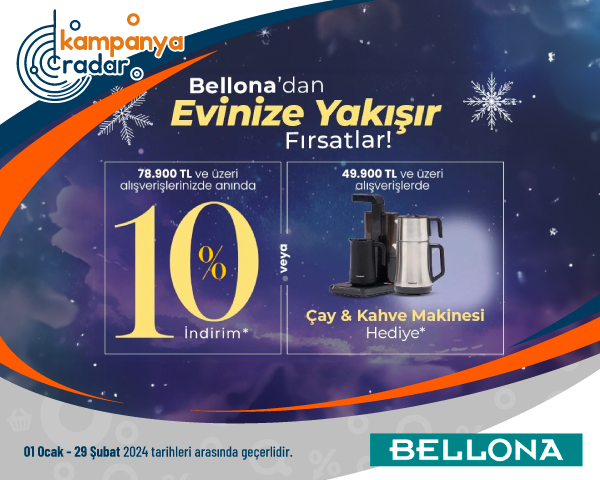 49.900 TL ve Üzerine Alışverişlerde Çay & Kahve Makinesi Hediye