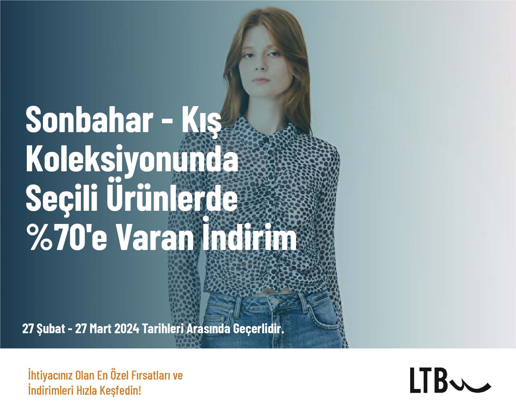 Sonbahar - Kış Koleksiyonunda Seçili Ürünlerde %70'e Varan İndirim