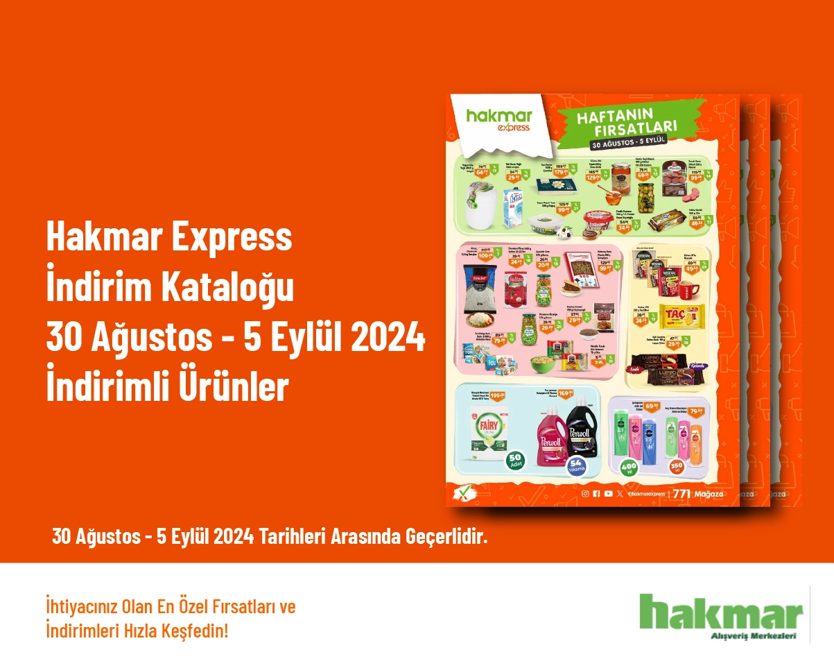 Hakmar Express İndirim Kataloğu - 30 Ağustos - 5 Eylül 2024 İndirimli Ürünler