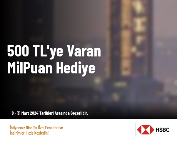 500 TL'ye Varan MilPuan Hediye