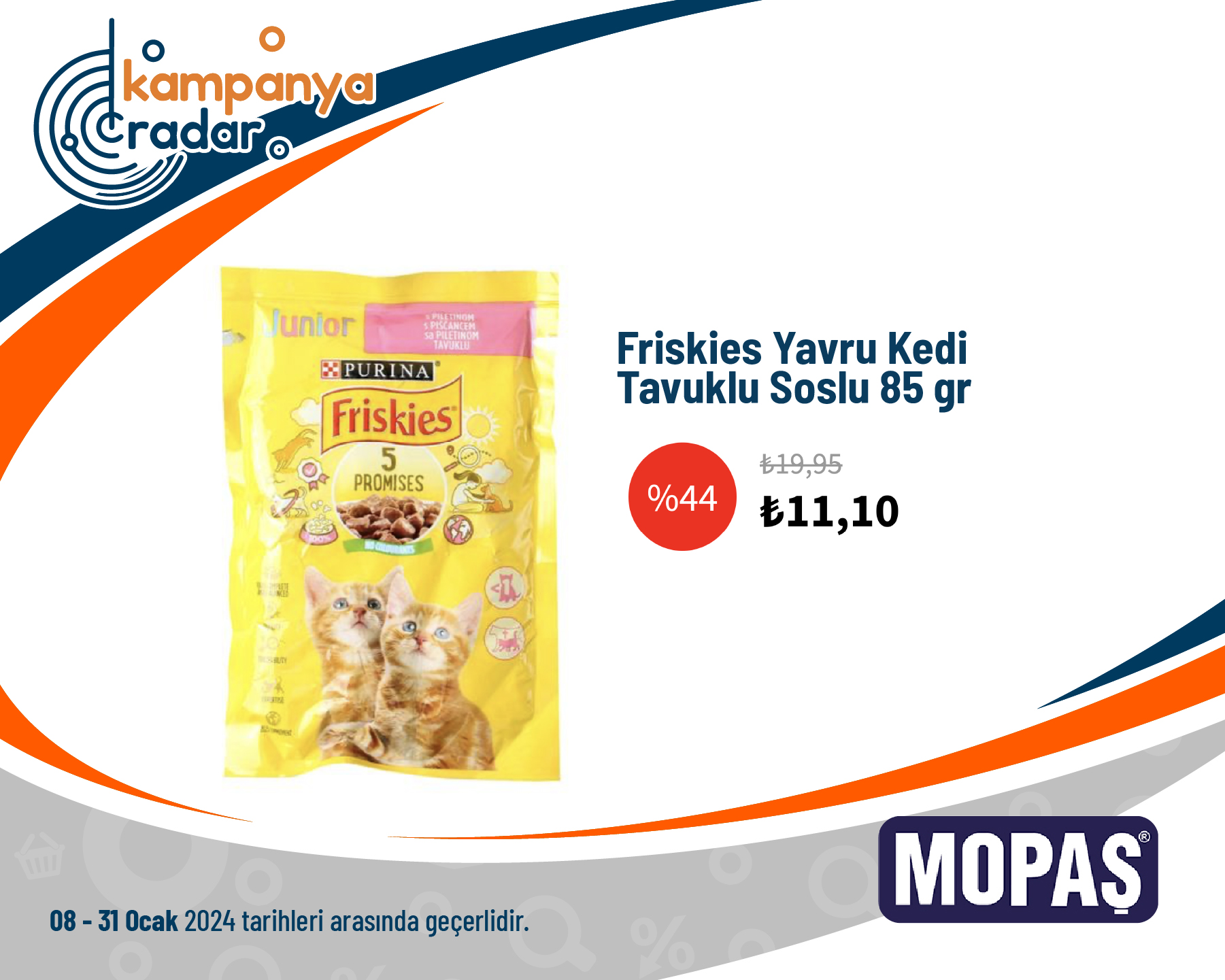 Friskies Yavru Kedi Tavuklu Soslu 85 gr