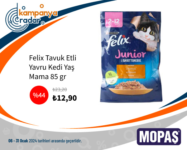 Felix Tavuk Etli Yavru Kedi Yaş Mama 85 gr