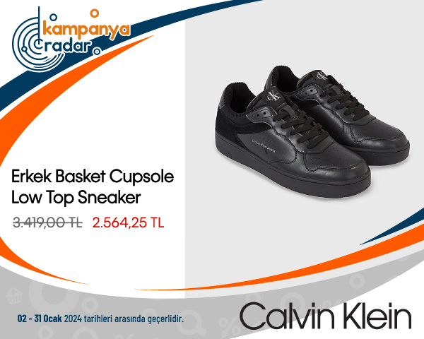 Calvinklein Erkek Basket Cupsole Low Top Sneaker İndirimi