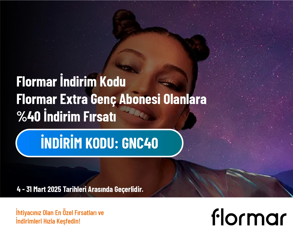 Flormar İndirim Kodu - Flormar Extra Genç Abonesi Olanlara %40 İndirim Fırsatı