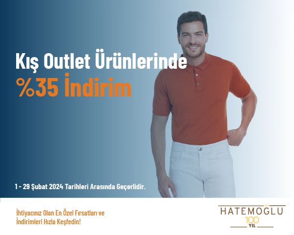 Kış Outlet Ürünlerinden %35 İndirim