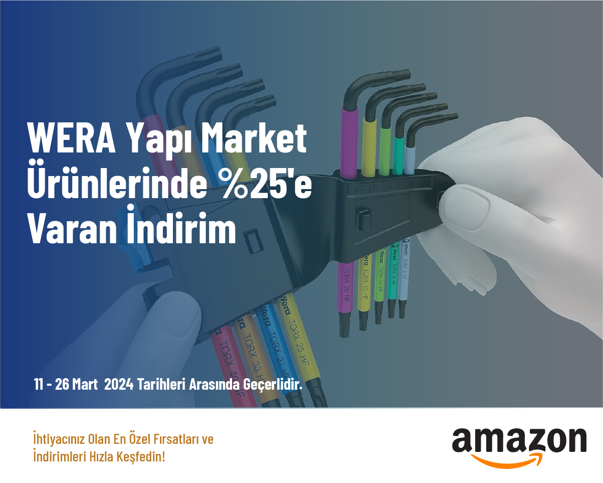 WERA Yapı Market Ürünlerinde %25'e Varan İndirim