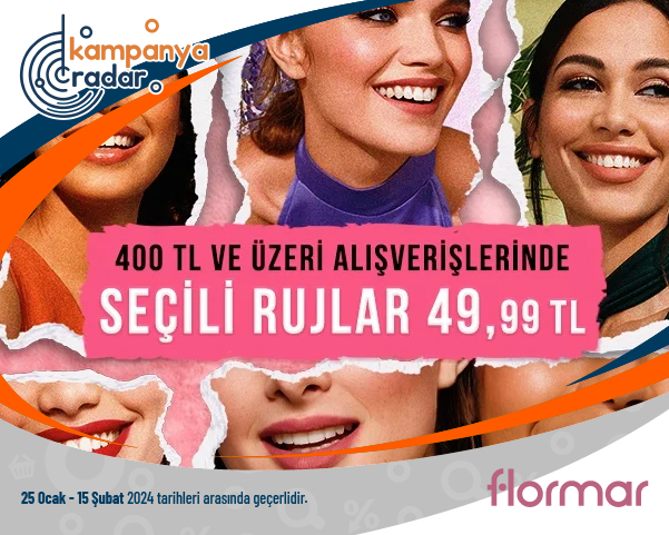 Flormar İnternete Özel Seçili Rujlar 49,99 TL