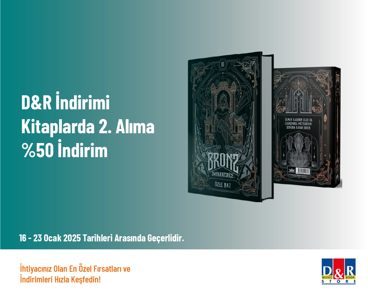 D&R İndirimi - Kitaplarda 2. Alıma %50 İndirim