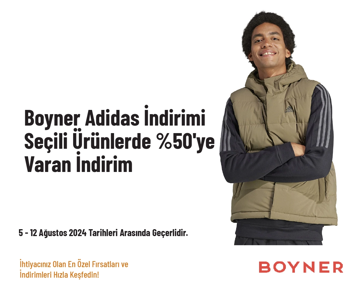 Boyner Adidas İndirimi - Seçili Ürünlerde %50'ye Varan İndirim