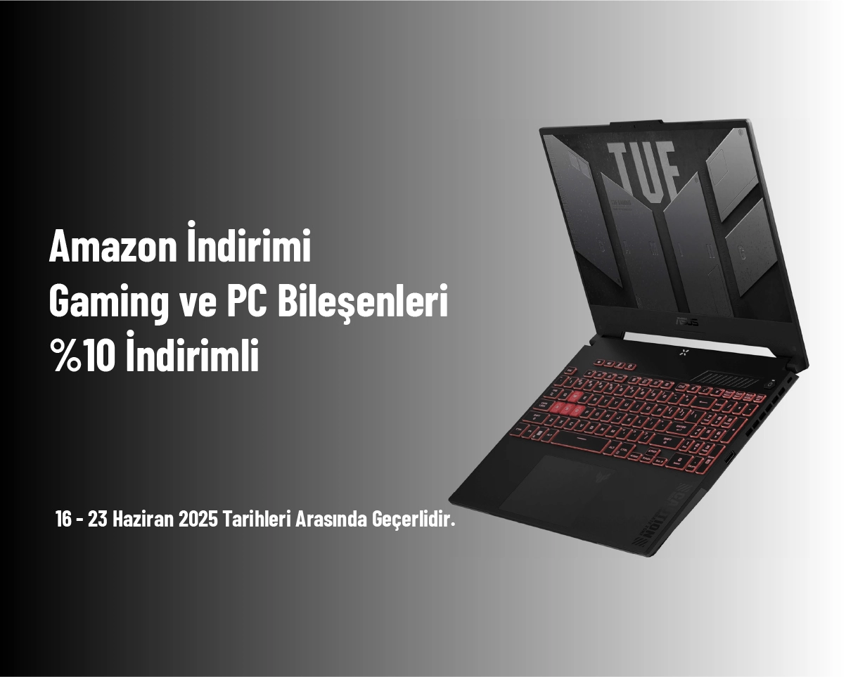 Amazon İndirimi - Gaming ve PC Bileşenleri %10 İndirimli Amazon İndirimi - Gaming ve PC Bileşenleri %10 İndirimli