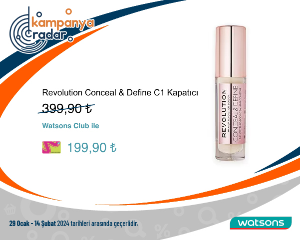 Watsons Revolution Conceal & Define C1 Kapatıcı Watsons Revolution Conceal & Define C1 Kapatıcı