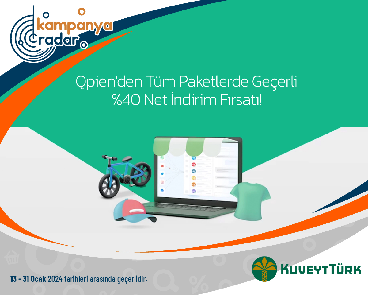 Qpien'den Tüm Paketlerde Geçerli %40 Net İndirim Fırsatı! Qpien'den Tüm Paketlerde Geçerli %40 Net İndirim Fırsatı!