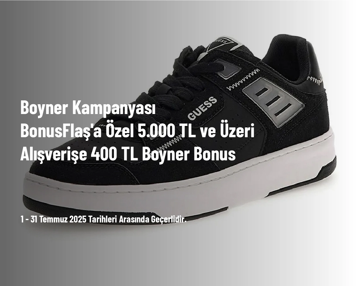 Boyner Kampanyası - BonusFlaş'a Özel 5.000 TL ve Üzeri Alışverişe 400 TL Boyner Bonus Boyner Kampanyası - BonusFlaş'a Özel 5.000 TL ve Üzeri Alışverişe 400 TL Boyner Bonus