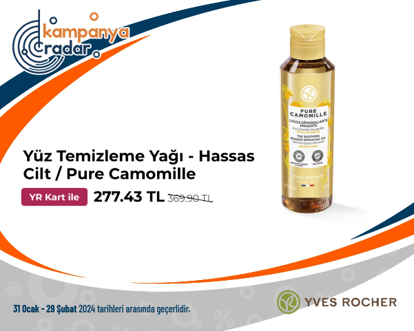 Yvesrocher Yüz Temizleme Yağı - Hassas Cilt / Pure Camomille