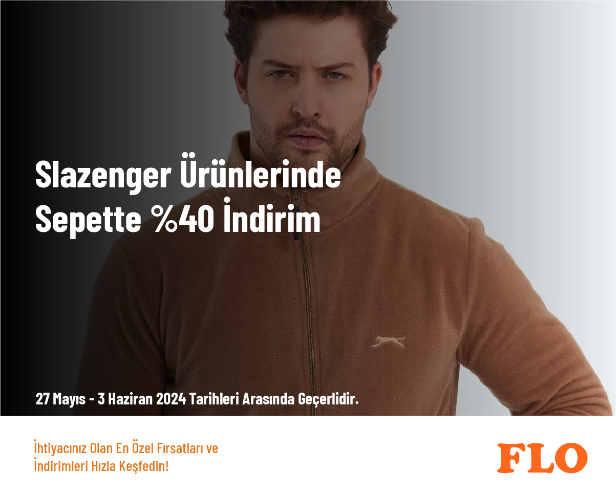 Slazenger Ürünlerinde Sepette %40 İndirim