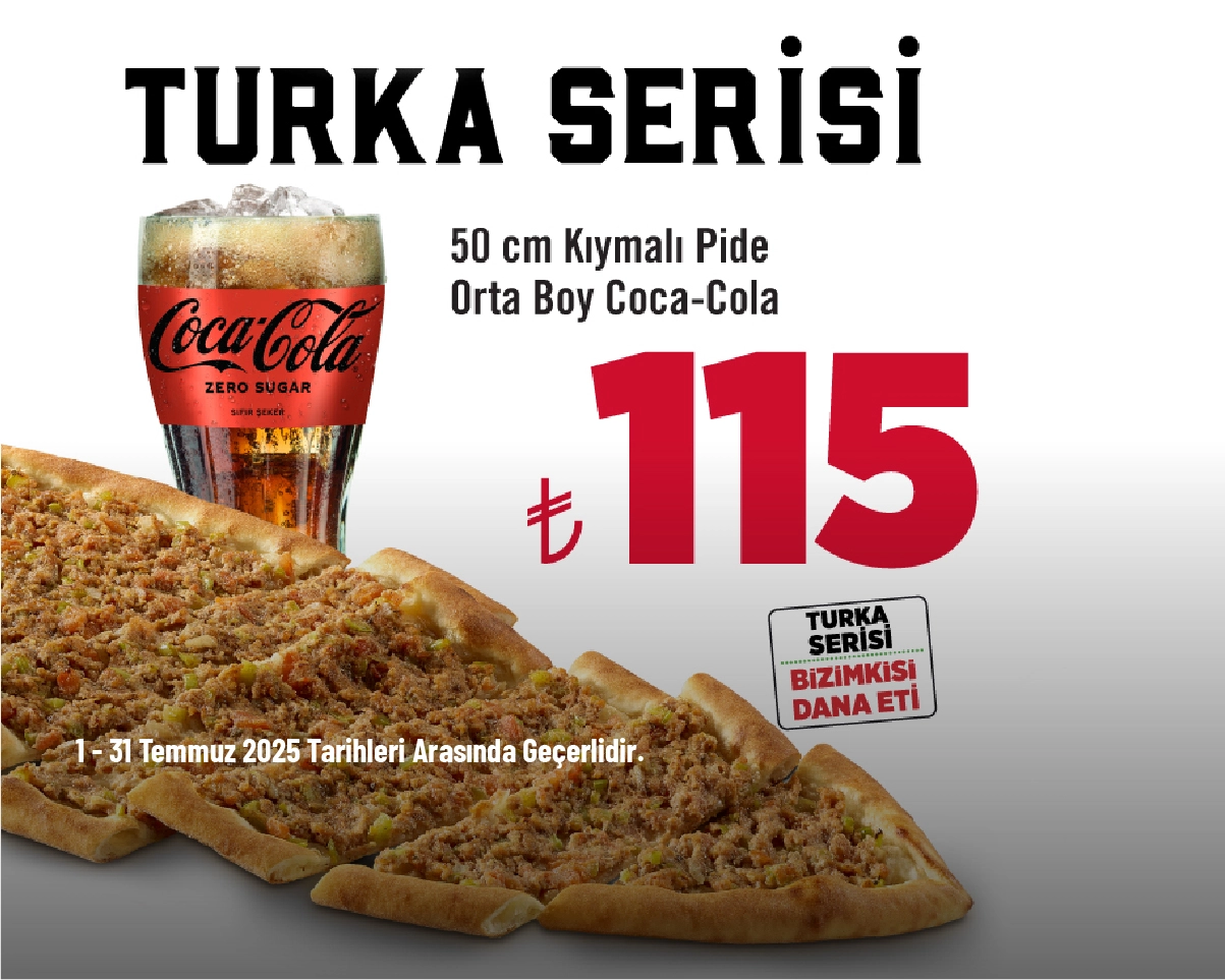 Sbarro Pide Kampanyası - Sbarro'daki Turka Serisi ile Pide Menüsü 115 TL Sbarro Pide Kampanyası - Sbarro'daki Turka Serisi ile Pide Menüsü 115 TL