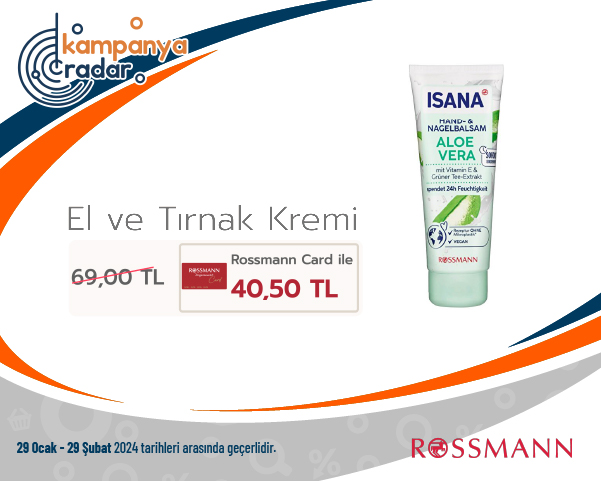 Rossmann Isana El ve Tırnak Kremi Rossmann Isana El ve Tırnak Kremi
