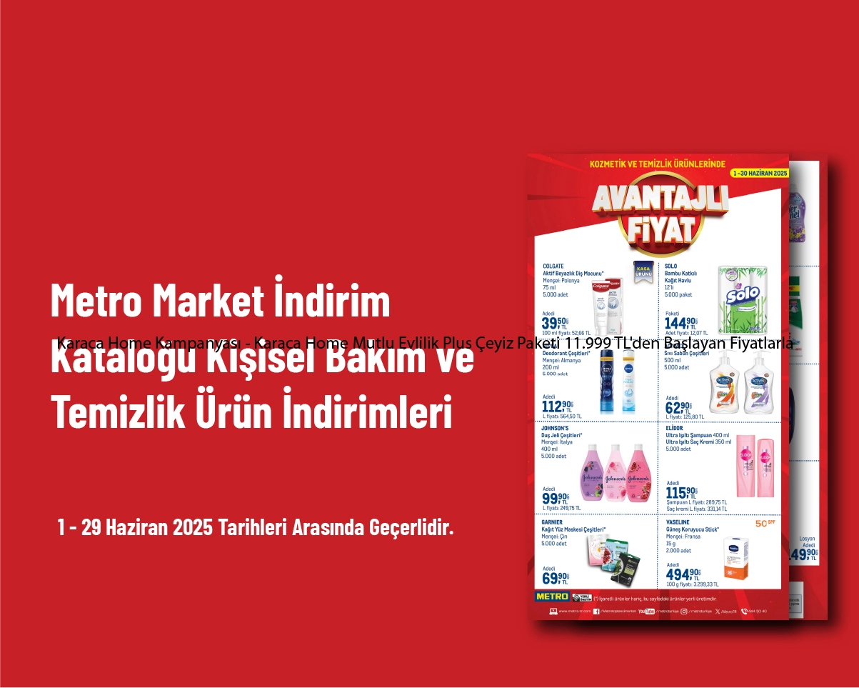 Metro Market İndirim Kataloğu - Kişisel Bakım ve Temizlik Ürün İndirimleri Metro Market İndirim Kataloğu - Kişisel Bakım ve Temizlik Ürün İndirimleri