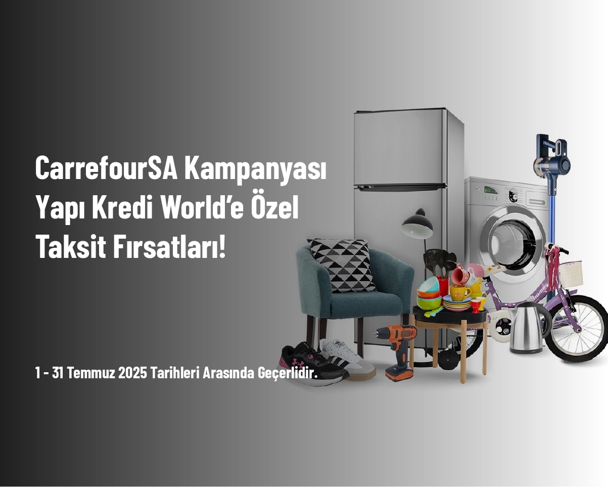 CarrefourSA Kampanyası - Yapı Kredi World’e Özel Taksit Fırsatları! CarrefourSA Kampanyası - Yapı Kredi World’e Özel Taksit Fırsatları!