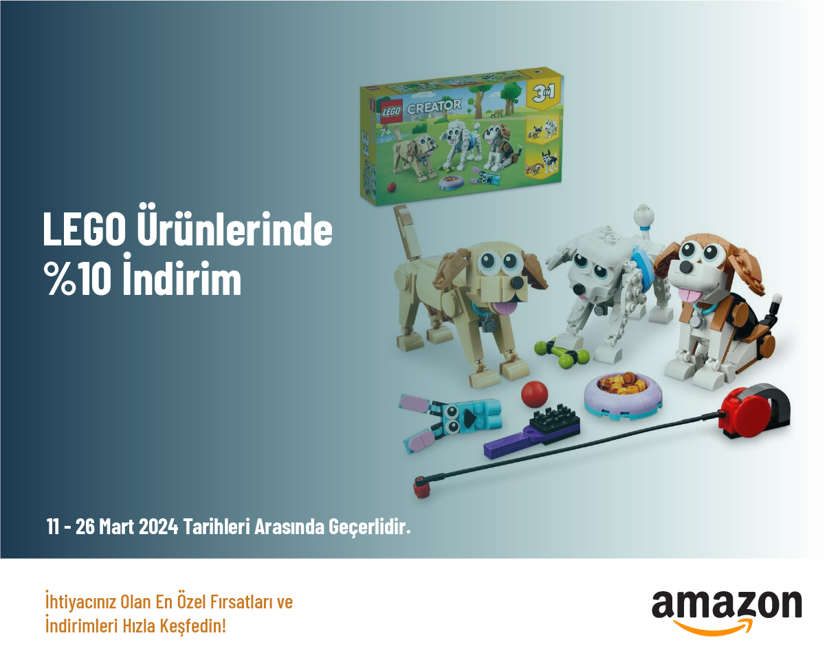 LEGO Ürünlerinde %10 İndirim