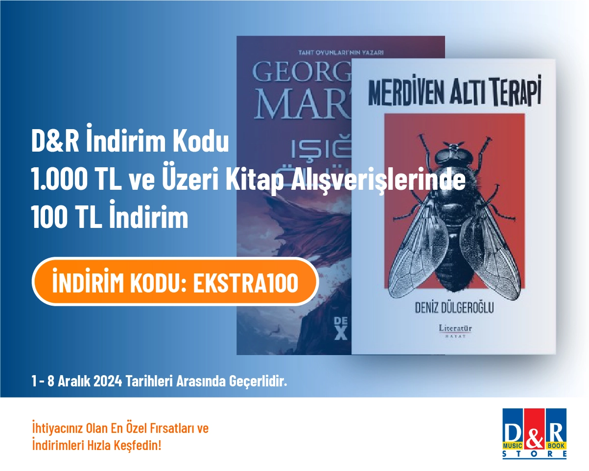 D&R İndirim Kodu - 1.000 TL ve Üzeri Kitap Alışverişlerinde 100 TL İndirim